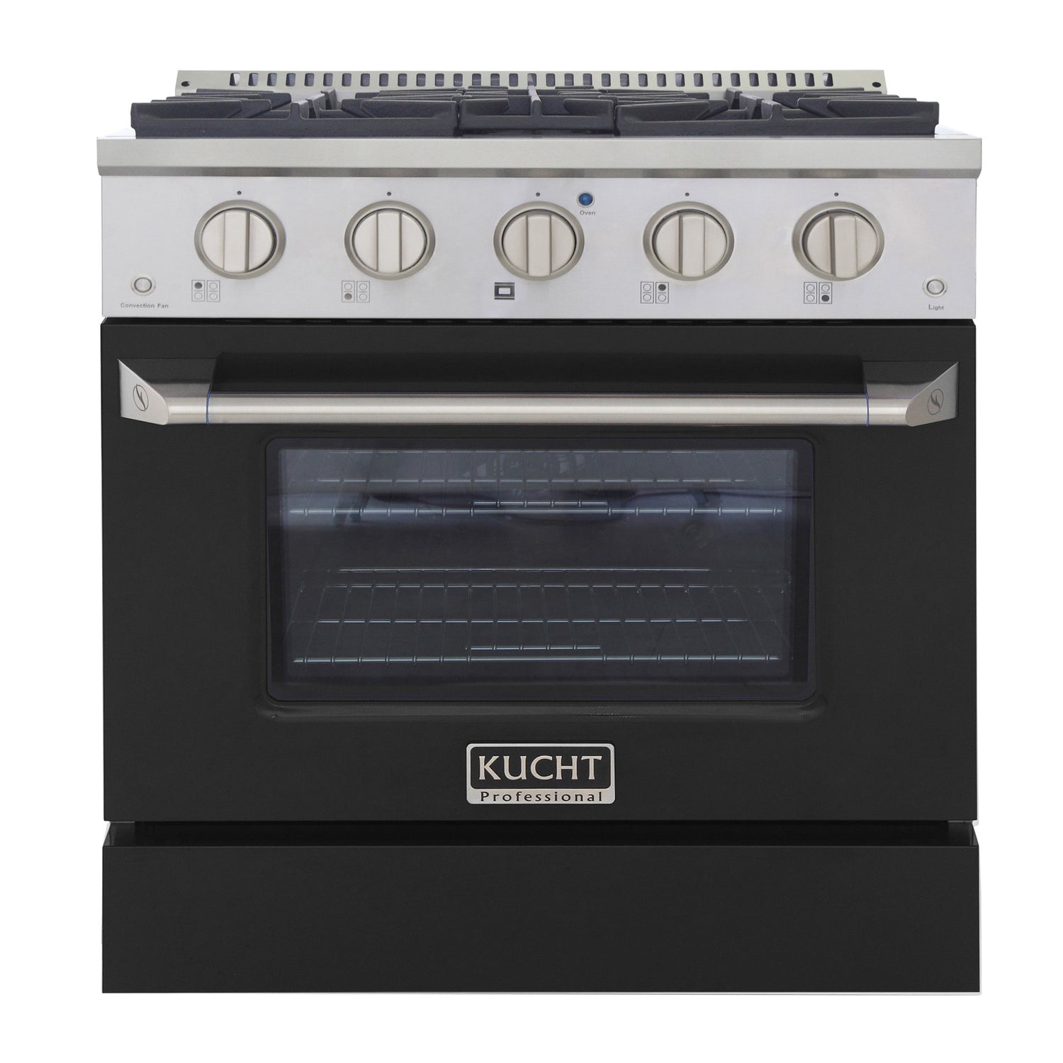 KUCHT Professional 30 in. 4.2 cu. ft. Dual Fuel Range for Propane Gas with Sealed Burners and Convection Oven in Stainless Steel