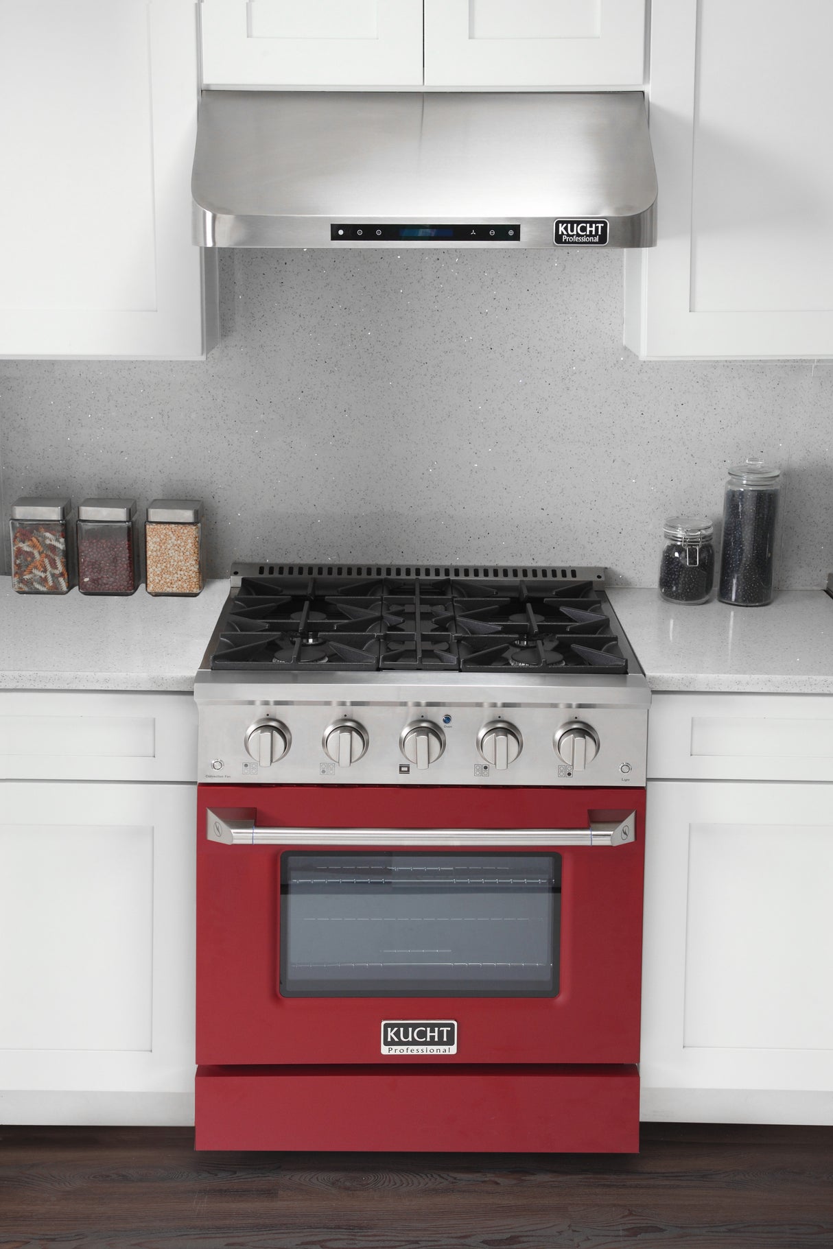 KUCHT Professional 30 in. 4.2 cu. ft. Natural Gas Range with Sealed Burners and Convection Oven in Stainless Steel