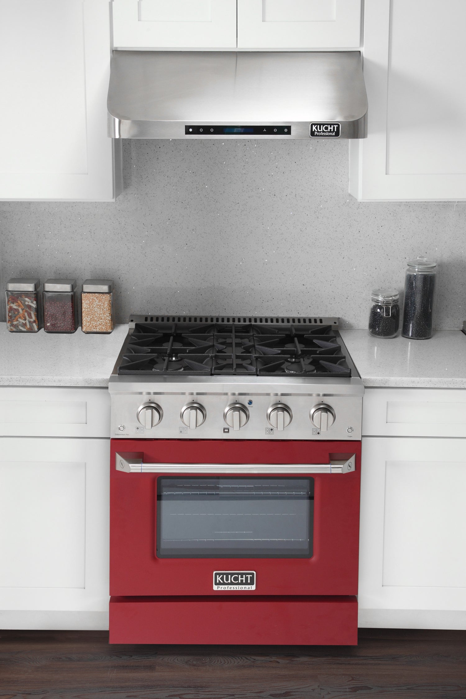 KUCHT Professional 30 in. 4.2 cu. ft. Dual Fuel Range for Natural Gas with Sealed Burners and Convection Oven in Stainless Steel