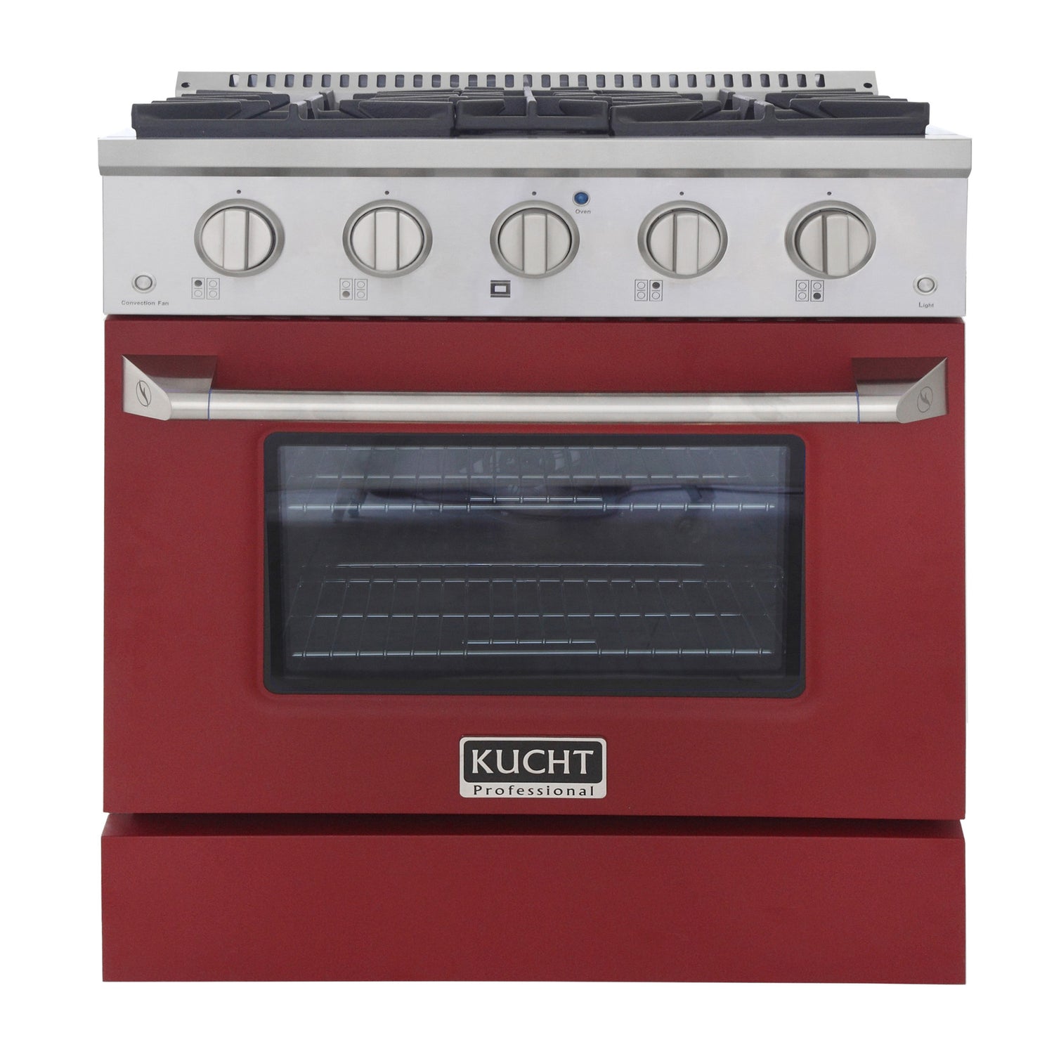 KUCHT Professional 30 in. 4.2 cu. ft. Dual Fuel Range for Natural Gas with Sealed Burners and Convection Oven in Stainless Steel