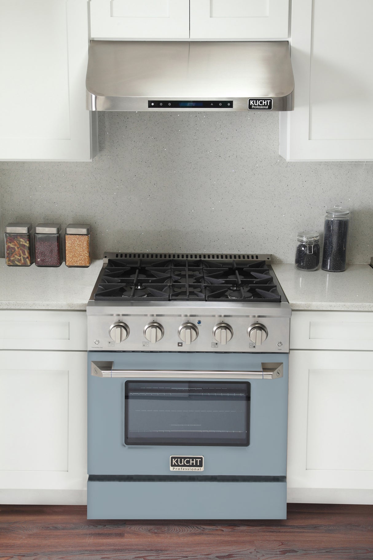 KUCHT Professional 30 in. 4.2 cu. ft. Natural Gas Range with Sealed Burners and Convection Oven in Stainless Steel