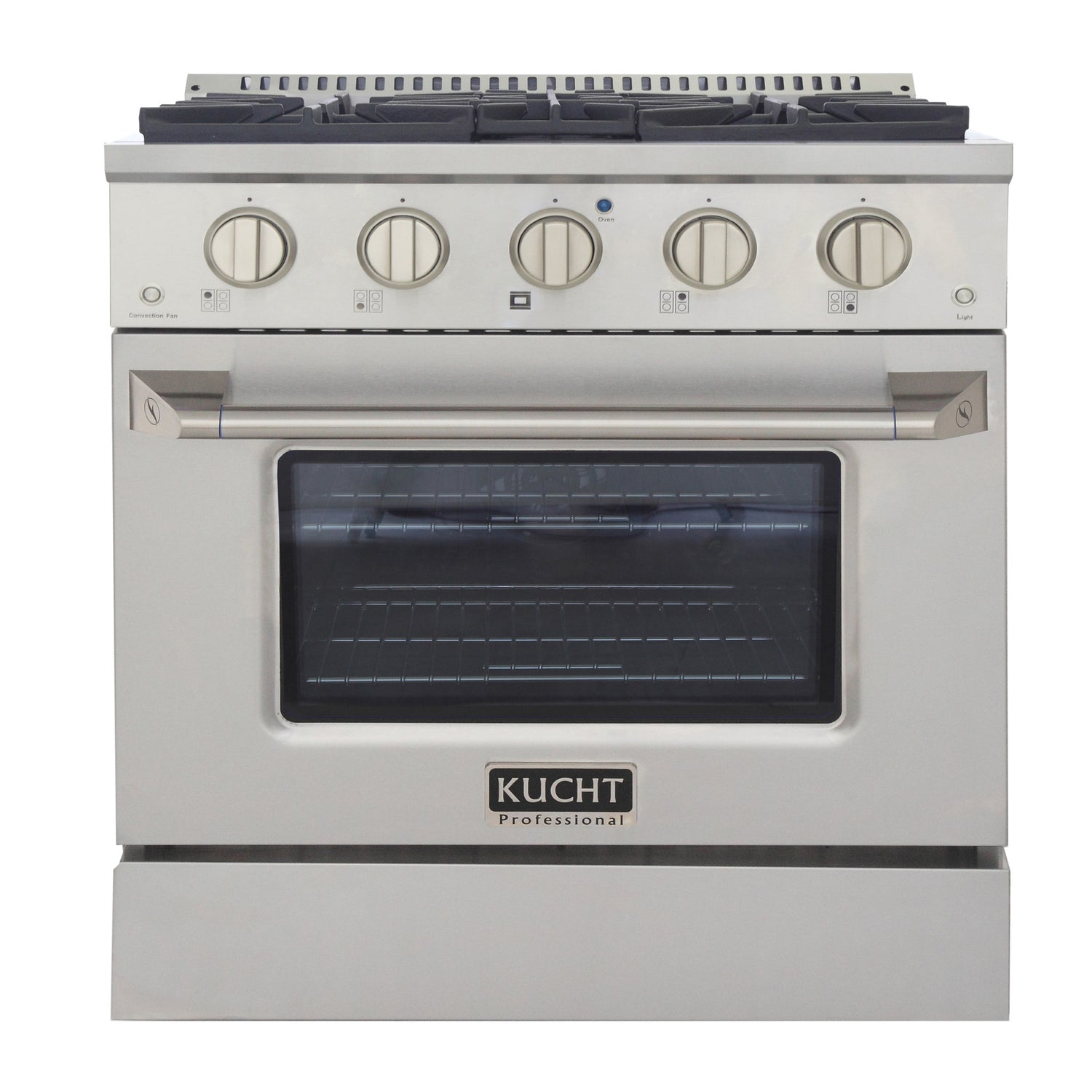 KUCHT Professional 30 in. 4.2 cu. ft. Dual Fuel Range for Propane Gas with Sealed Burners and Convection Oven in Stainless Steel
