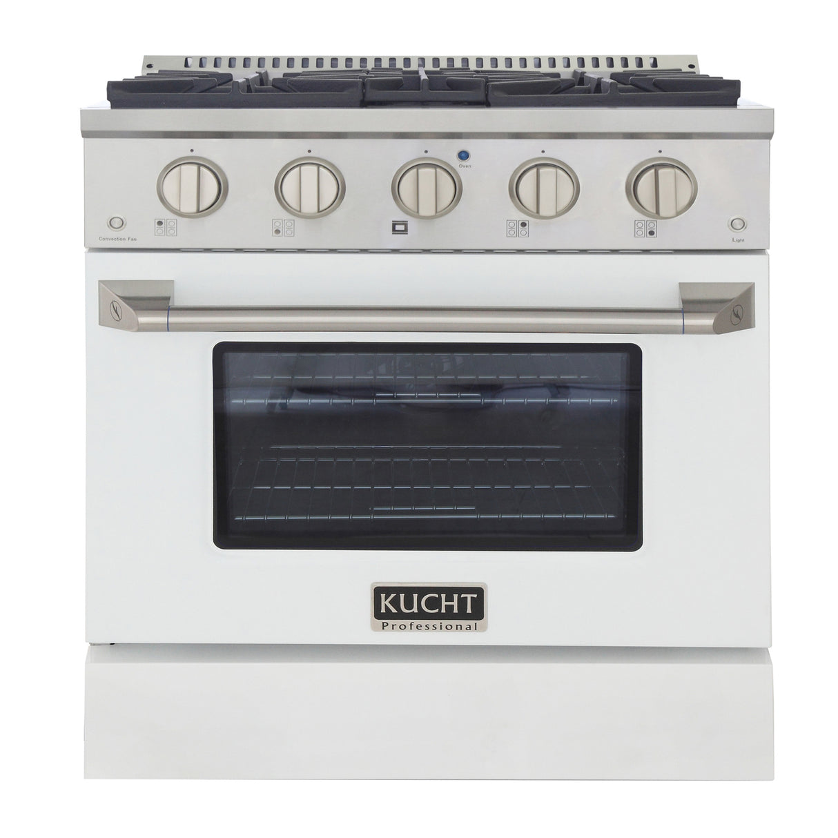 KUCHT Professional 30 in. 4.2 cu. ft. Propane Gas Range with Sealed Burners and Convection Oven in Stainless Steel