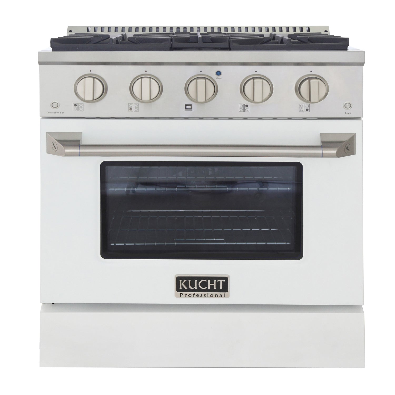 KUCHT Professional 30 in. 4.2 cu. ft. Dual Fuel Range for Natural Gas with Sealed Burners and Convection Oven in Stainless Steel