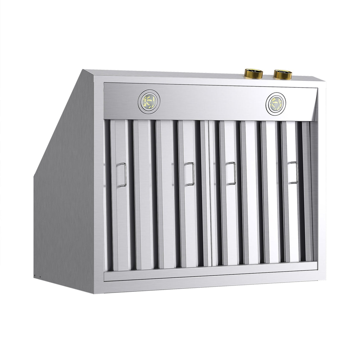 30 in. 900 1200 CFM Ducted Under Cabinet Range Hood in Stainless Steel with Gold Accents and Digital Controls