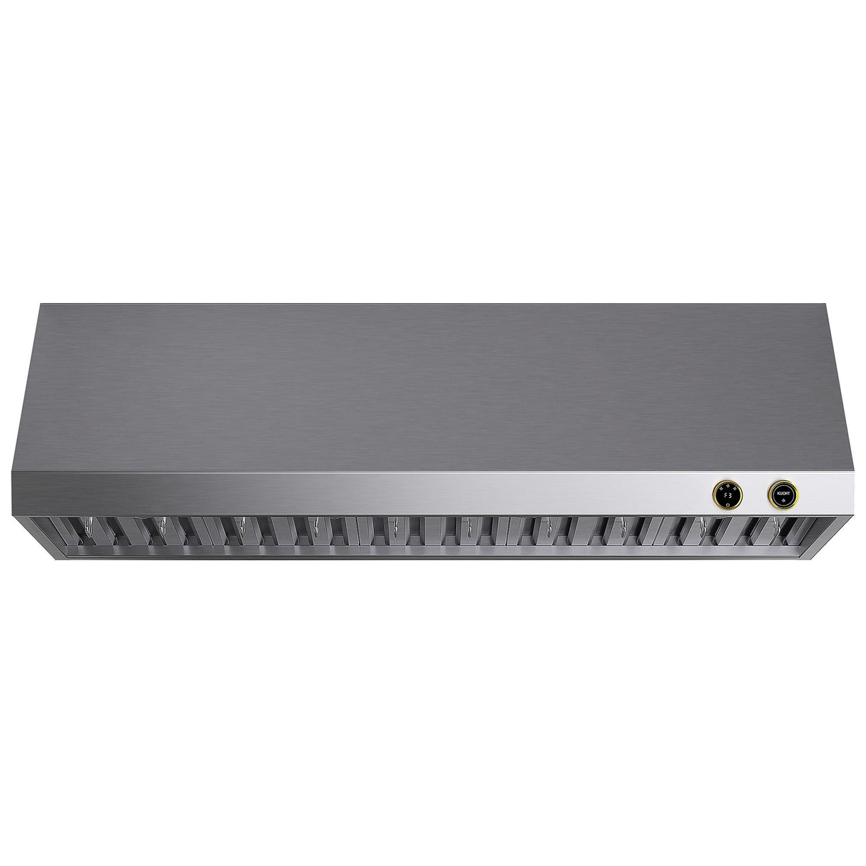 60 in. 900 1200 CFM Ducted Under Cabinet Range Hood in Stainless Steel with Gold Accents and Digital Controls