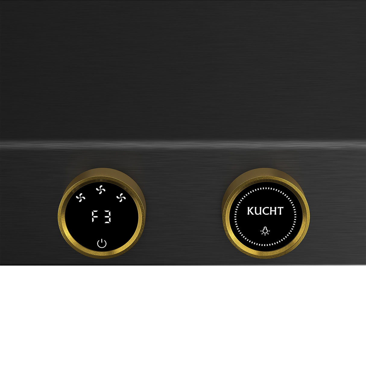 30 in. 900 1200 CFM Ducted Under Cabinet Range Hood in Titanium Stainless Steel with Gold Accents and Digital Controls