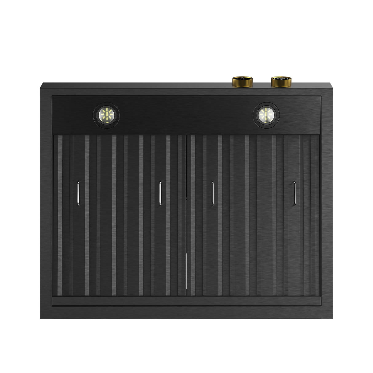 30 in. 900 1200 CFM Ducted Under Cabinet Range Hood in Titanium Stainless Steel with Gold Accents and Digital Controls