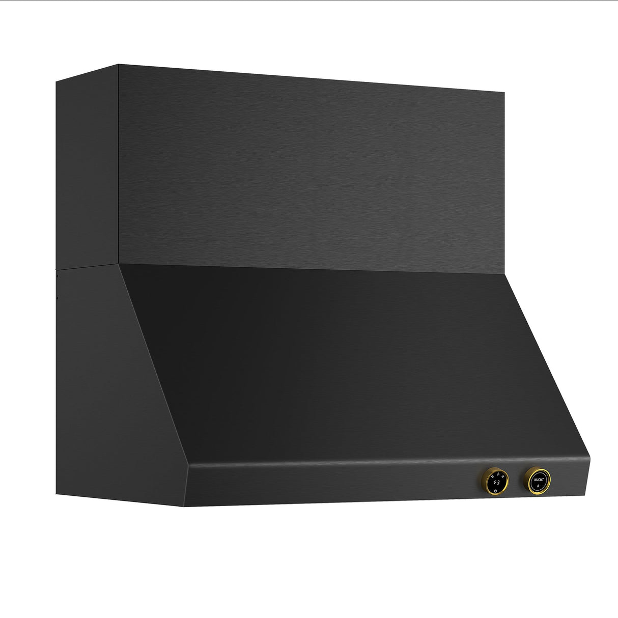 36 in. 900 1200 CFM Ducted Wall Mount Range Hood in Titanium Stainless Steel with Gold Accents and Digital Controls