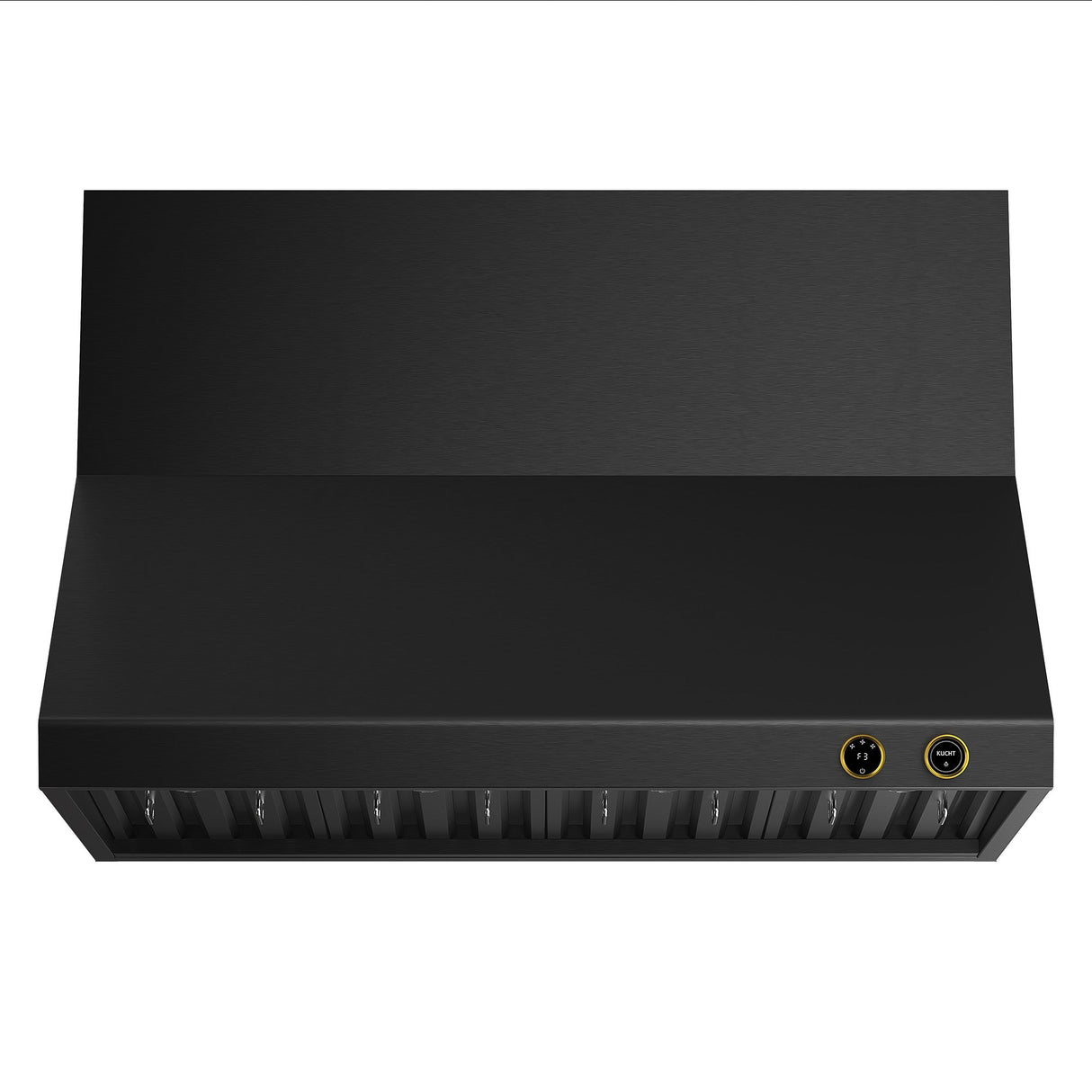 48 in. 900 1200 CFM Ducted Wall Mount Range Hood in Titanium Stainless Steel with Gold Accents and Digital Controls