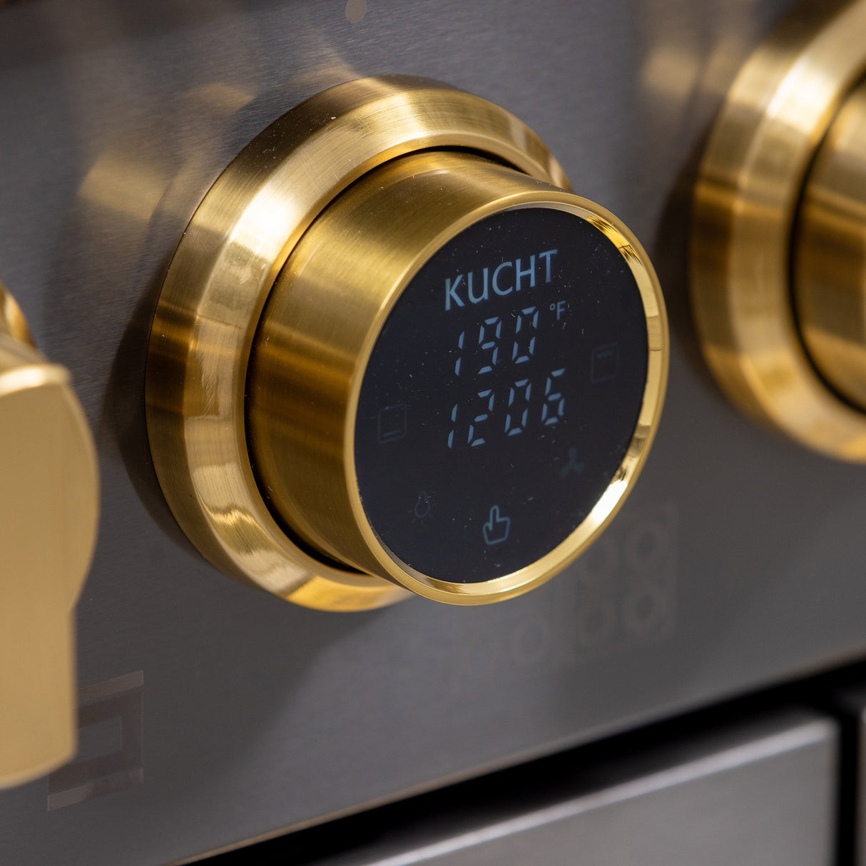 48 in. 6.7 cu. ft. 8 Burners Dual Fuel Range for Natural Gas in Stainless Steel with Kucht Horus Thermostat