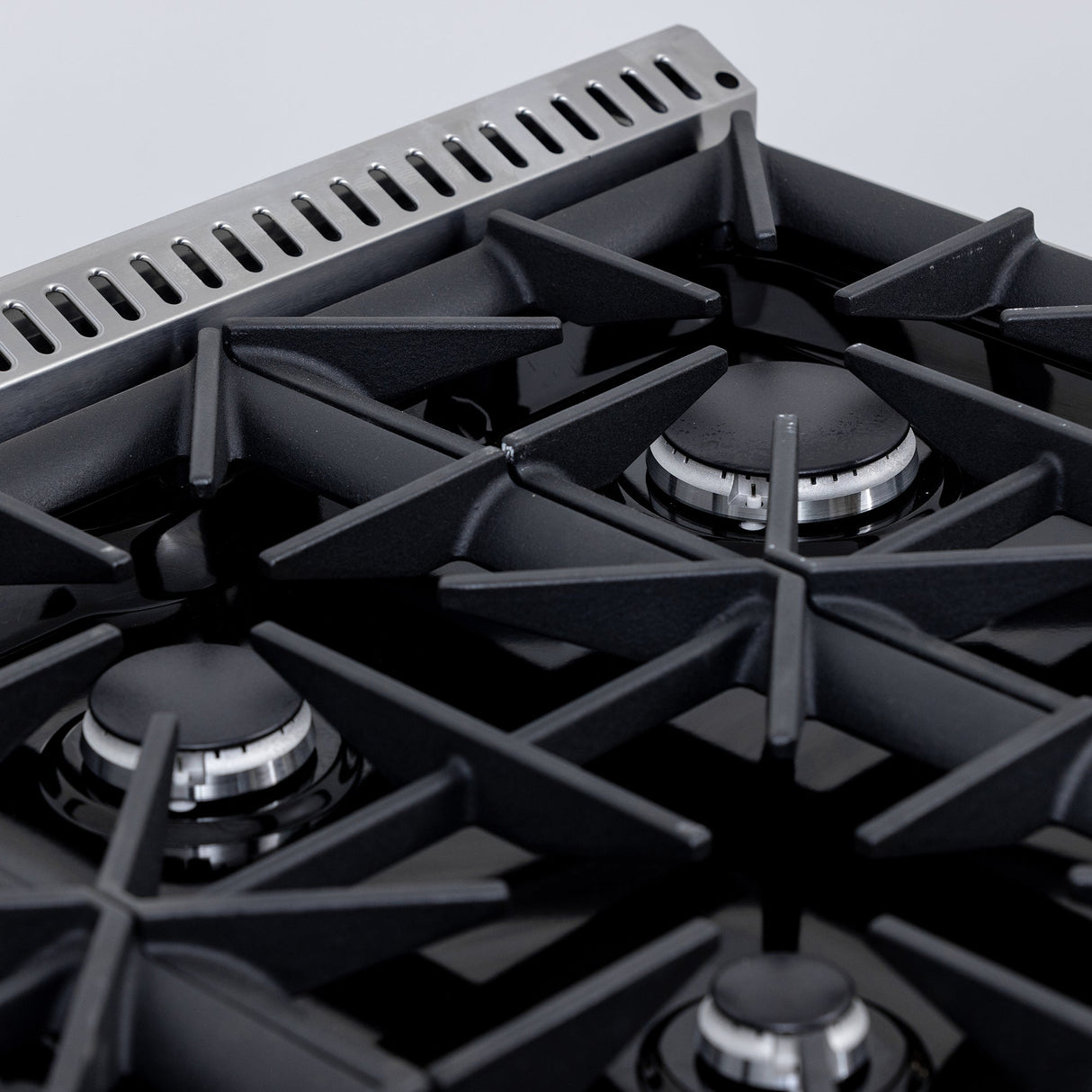 36 in. 5.2 cu. ft. 6 Burners Dual Fuel Range for Propane Gas in Stainless Steel with Kucht Horus Thermostat