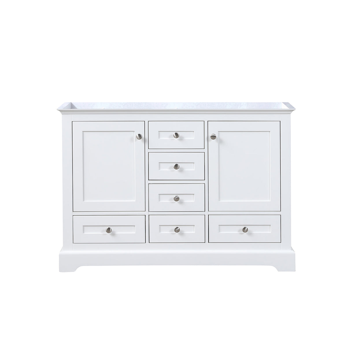 Dukes 48 in. W x 22 in. D White Double Bath Vanity
