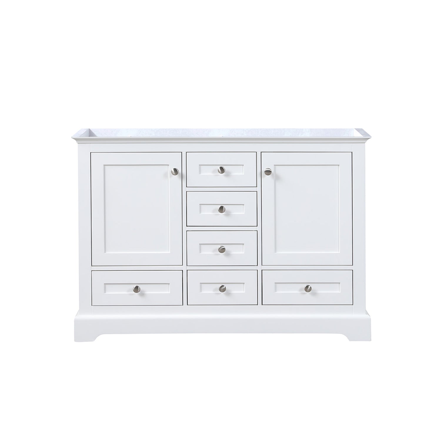 Dukes 48 in. W x 22 in. D White Double Bath Vanity
