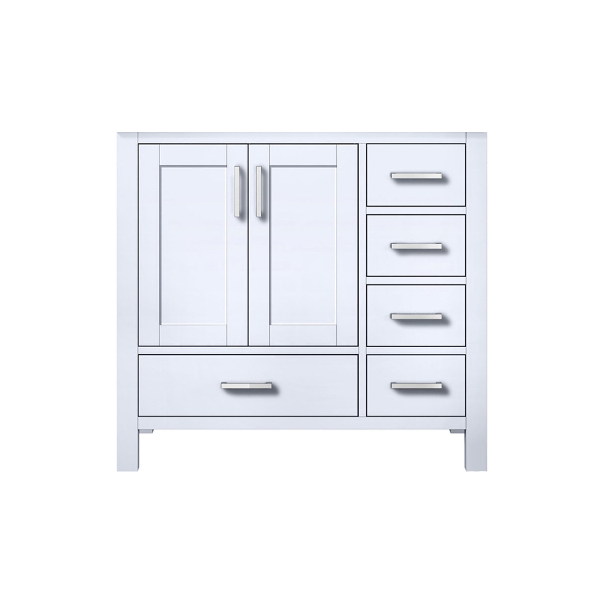 Jacques 36 in. W x 22 in. D Left Offset White Bath Vanity
