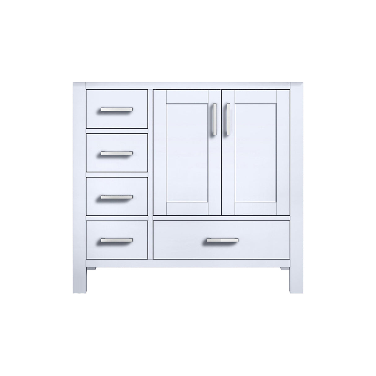 Jacques 36 in. W x 22 in. D Right Offset White Bath Vanity
