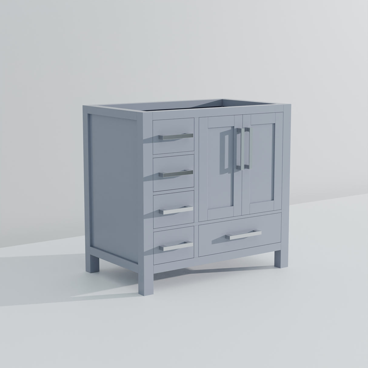 Jacques 36 in. W x 22 in. D Right Offset Dark Grey Bath Vanity