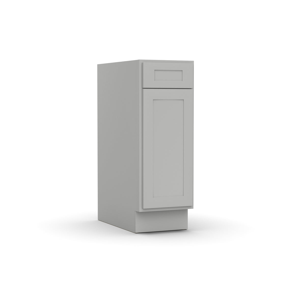Liberty Shaker Ashen - 12 Inch Single Door Base Cabinet - 12" Width x 34.5" Height x 24" Depth