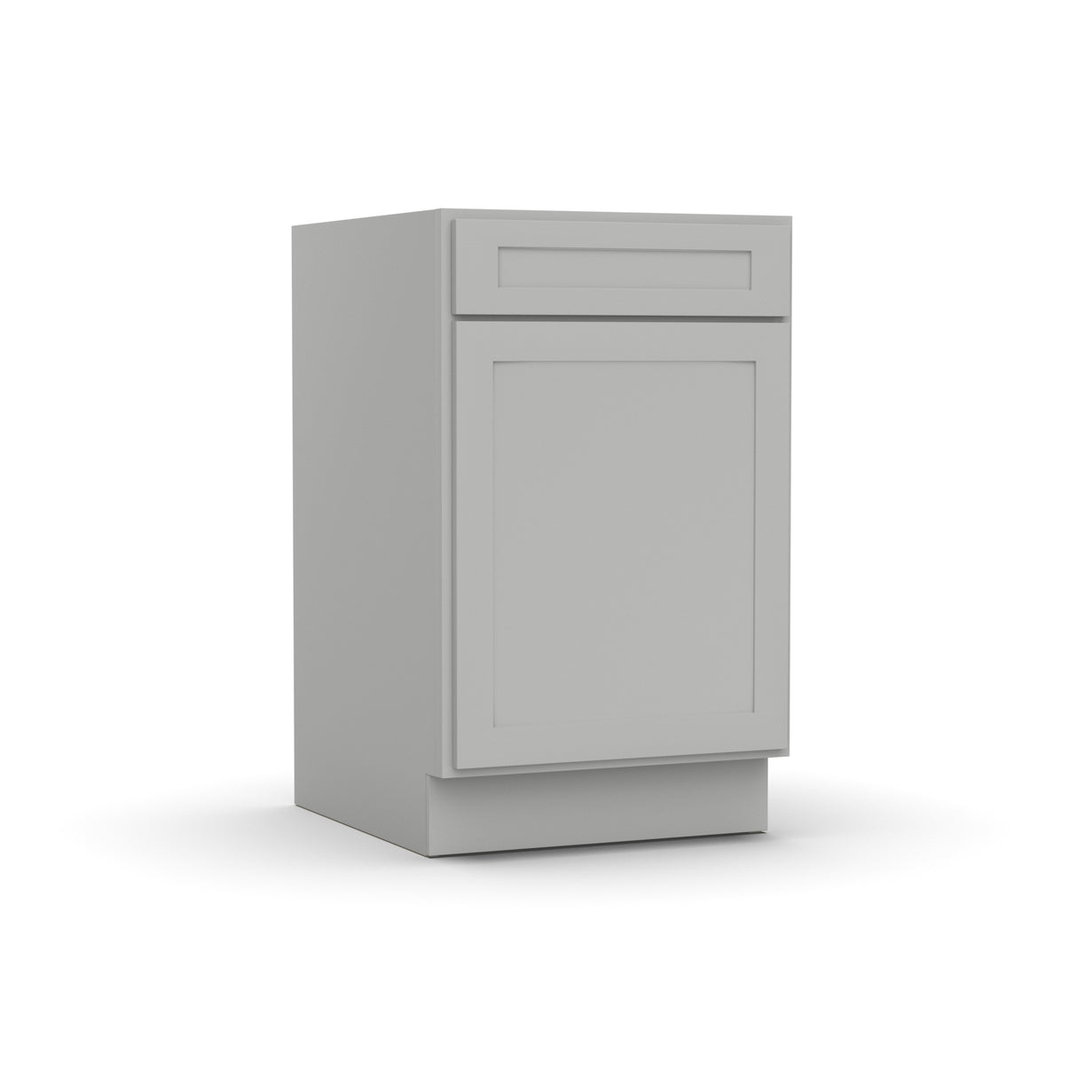 Liberty Shaker Ashen - 21 Inch Single Door Base Cabinet - 21" Width x 34.5" Height x 24" Depth