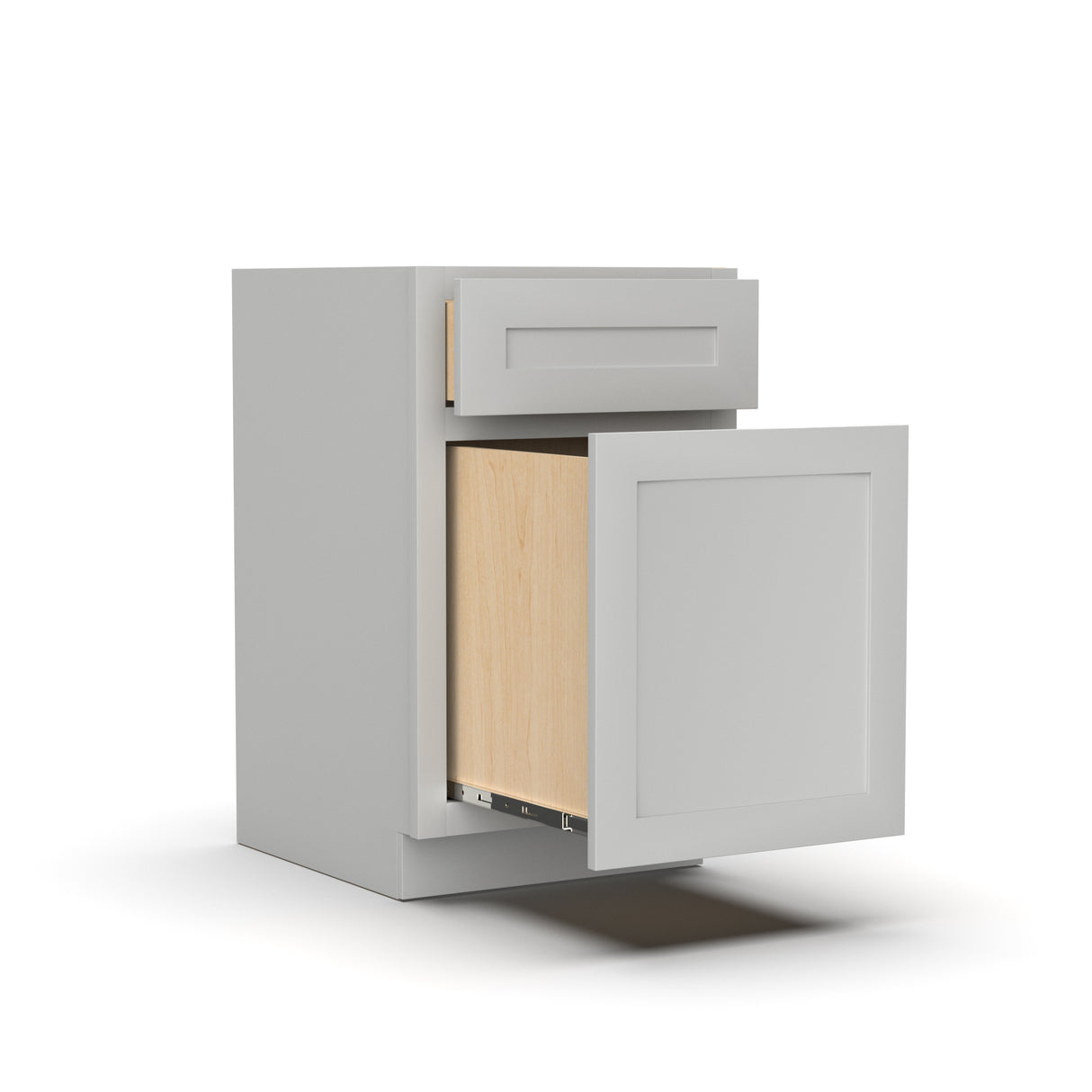 Liberty Shaker Ashen - 18 Inch File Drawer Base Cabinet - 18" Width x 30" Height x 21" Depth