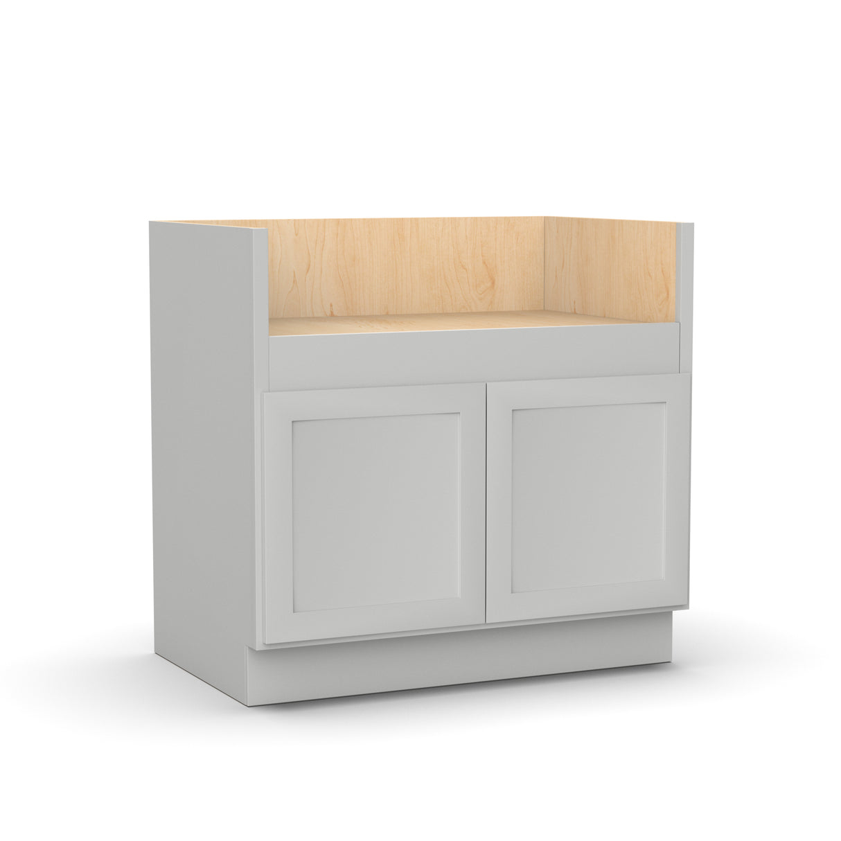 Liberty Shaker Ashen - 36 Inch Farm Sink Base Cabinet - 36" Width x 34.5" Height x 24" Depth