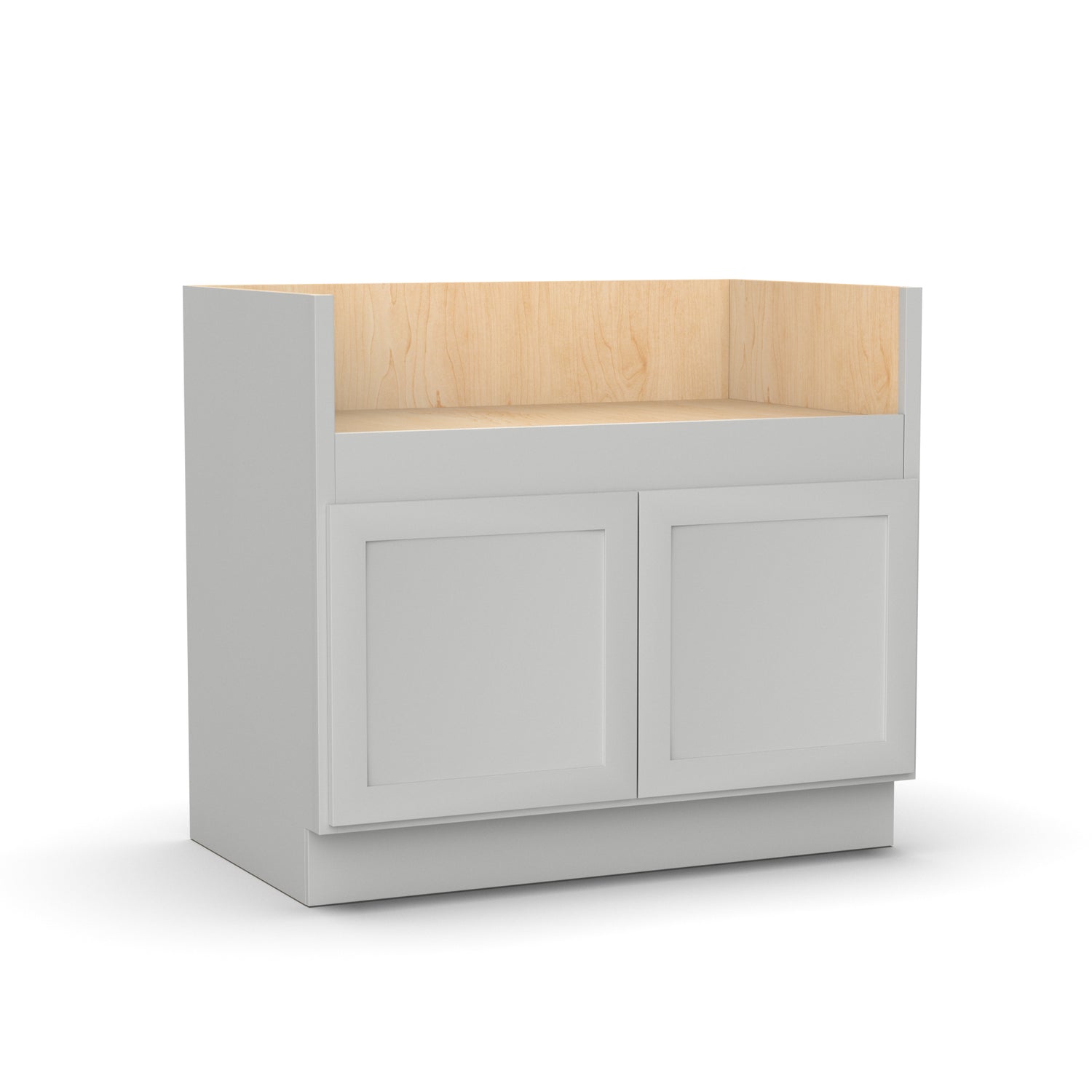 Liberty Shaker Ashen - 39 Inch Farm Sink Base Cabinet - 39" Width x 34.5" Height x 24" Depth