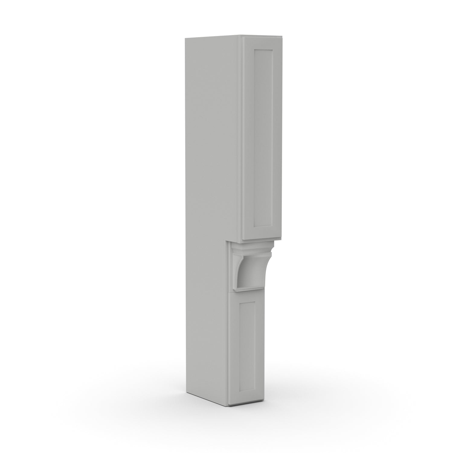 Liberty Shaker Ashen - 9 Inch Hood Spice Racks Accessories - 09" Width x 66" Height x 18" Depth