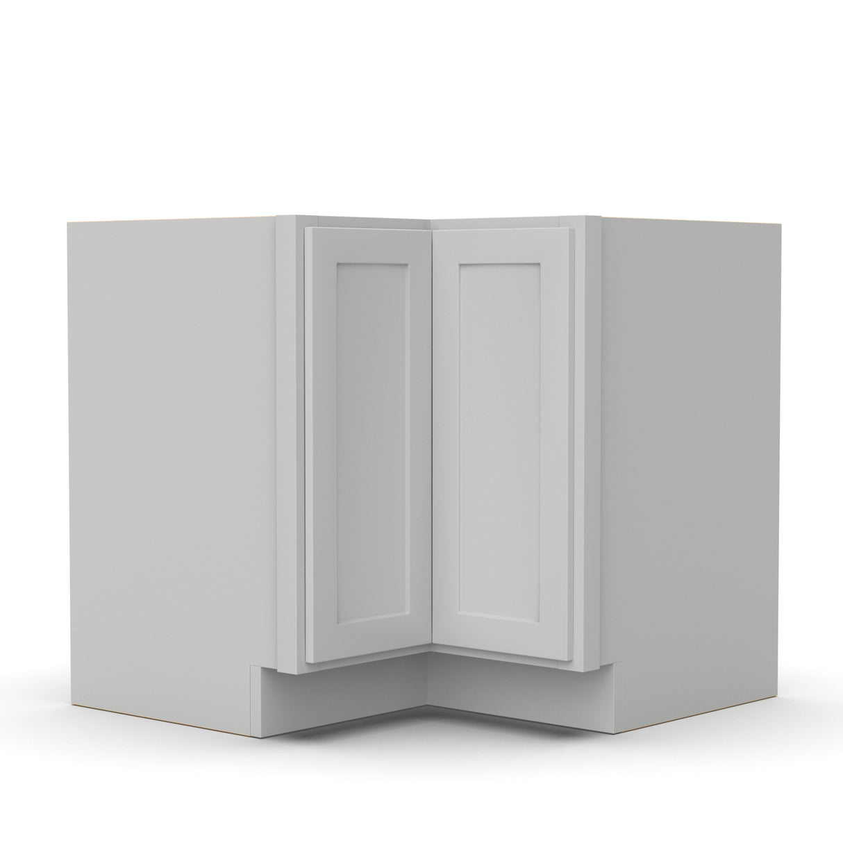 Liberty Shaker Ashen - 36 Inch Lazy Susan Base Cabinet - 36" Width x 34.5" Height x 24" Depth