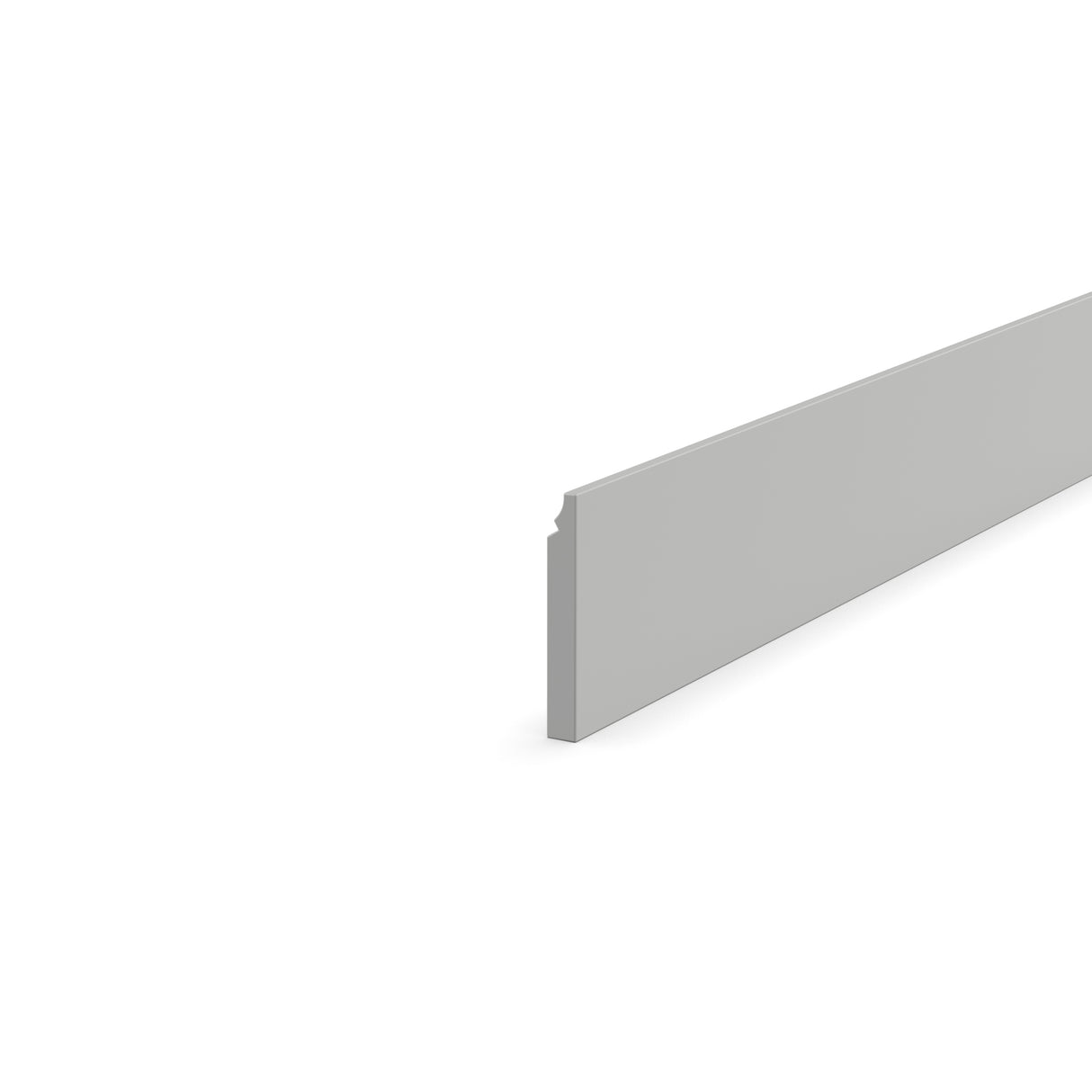 Liberty Shaker Ashen - 0.75 Inch Base Molding Accessories - .75" Width x 6" Height x 96" Depth