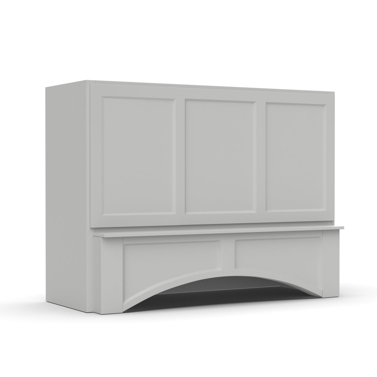 Liberty Shaker Ashen - 48 Inch Arched Hoods Accessories - 48" Width x 36" Height x 21" Depth