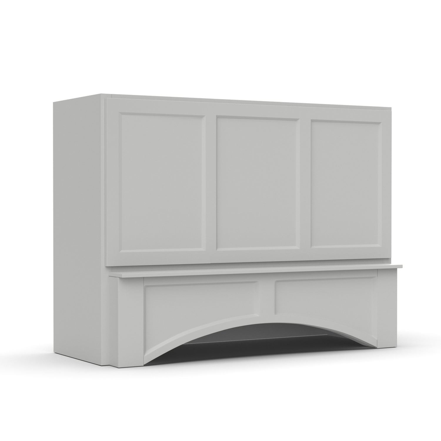 Liberty Shaker Ashen - 48 Inch Arched Hoods Accessories - 48" Width x 36" Height x 21" Depth