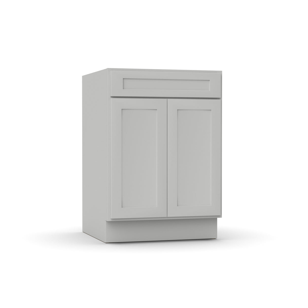 Liberty Shaker Ashen - 24 Inch Sink Base Cabinet - 24" Width x 34.5" Height x 24" Depth