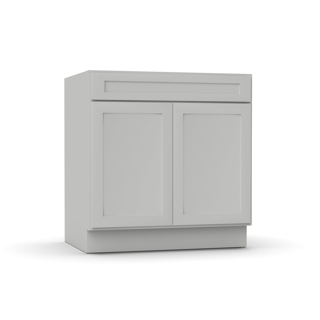 Liberty Shaker Ashen - 33 Inch Sink Base Cabinet - 33" Width x 34.5" Height x 24" Depth