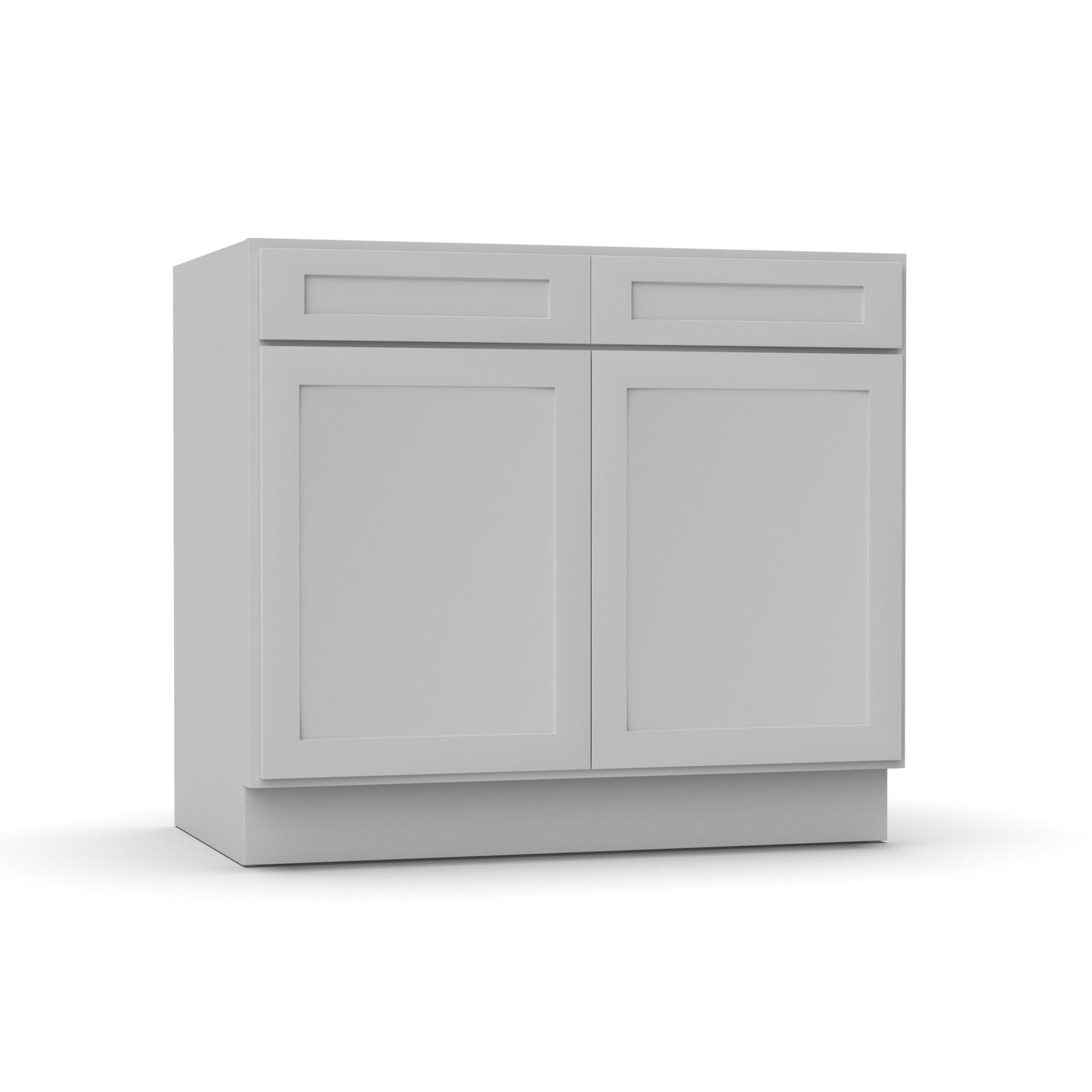 Liberty Shaker Ashen - 39 Inch Sink Base Cabinet - 39" Width x 34.5" Height x 24" Depth