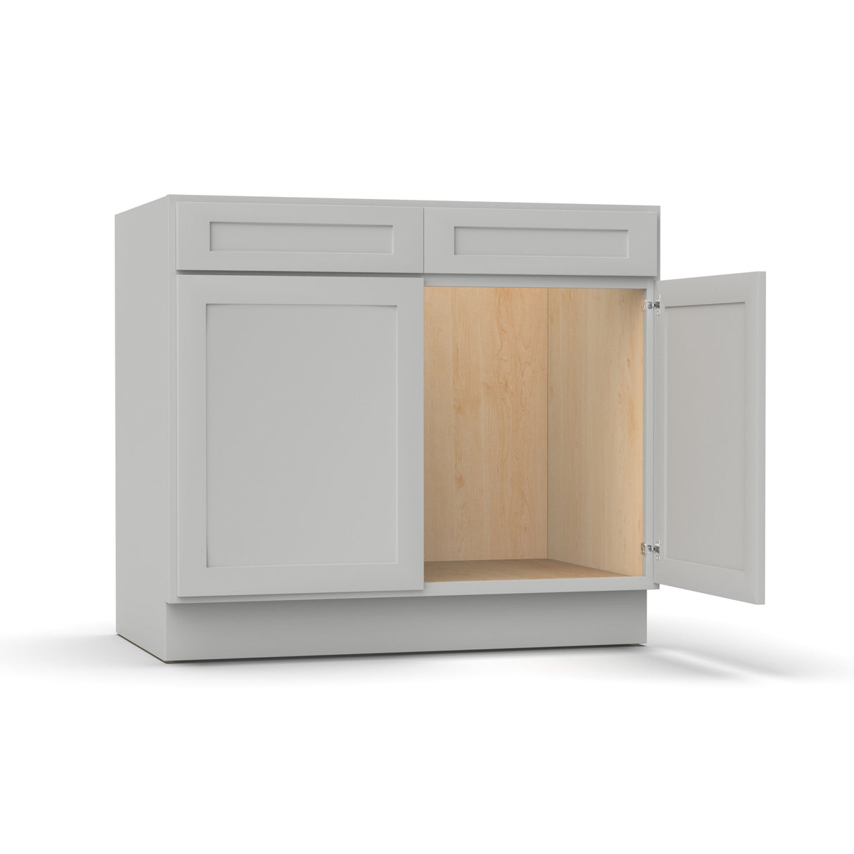 Liberty Shaker Ashen - 39 Inch Sink Base Cabinet - 39" Width x 34.5" Height x 24" Depth