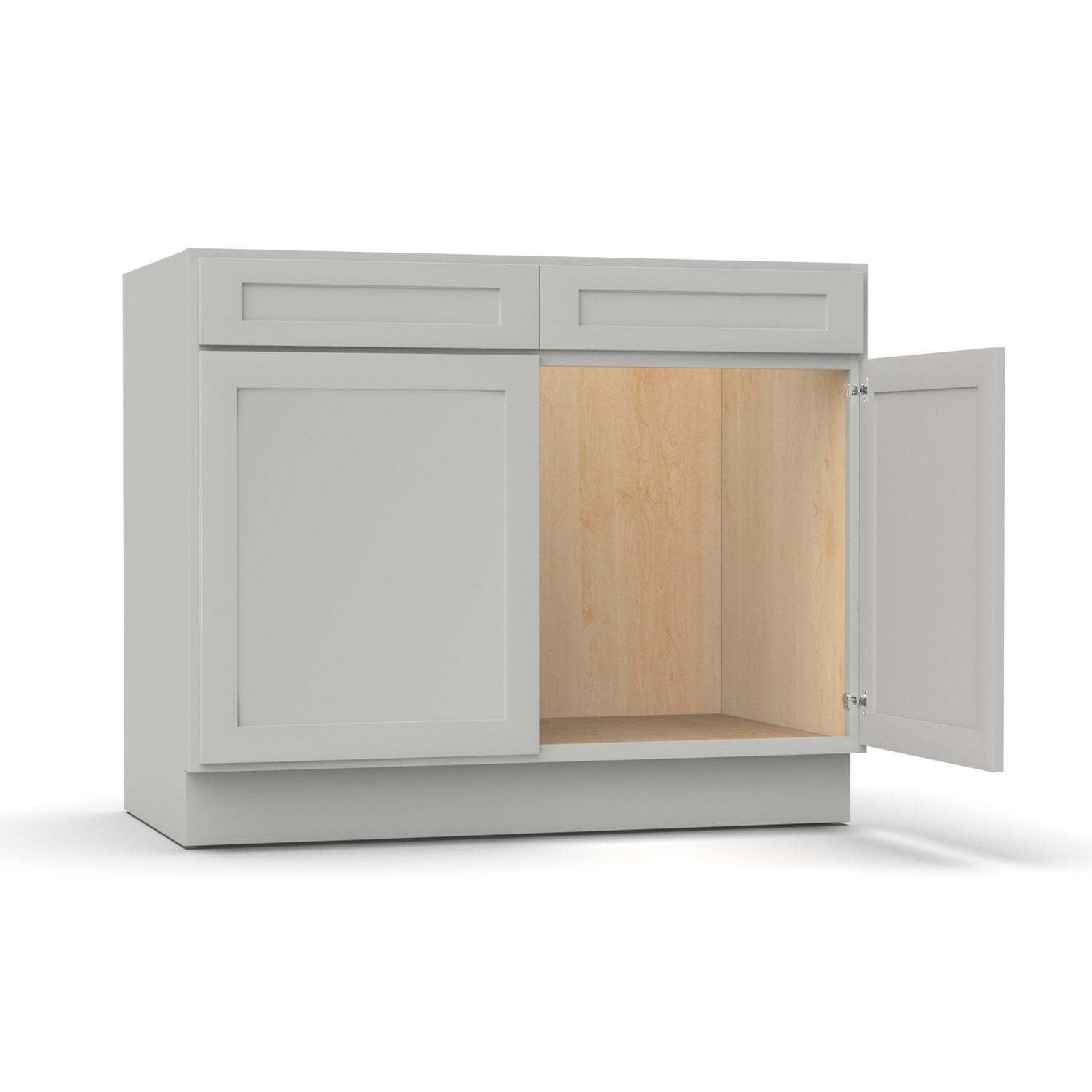 Liberty Shaker Ashen - 42 Inch Sink Base Cabinet - 42" Width x 34.5" Height x 24" Depth