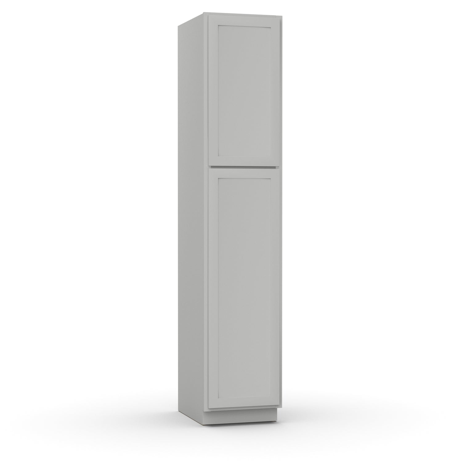 Liberty Shaker Ashen - 18 Inch Single Door Pantry Tall Cabinet - 18" Width x 90" Height x 24" Depth