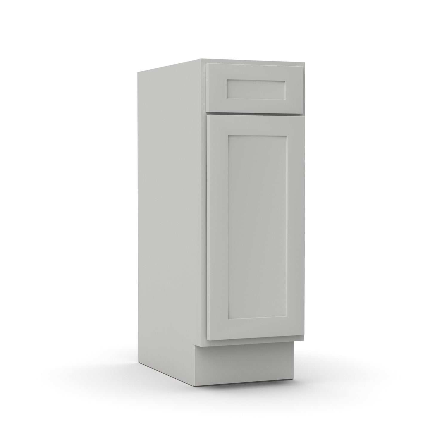 Liberty Shaker Ashen - 12 Inch Vanity Base Cabinet - 12" Width x 34.5" Height x 21" Depth