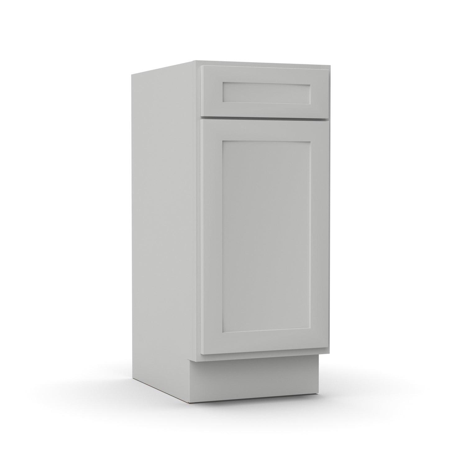 Liberty Shaker Ashen - 15 Inch Vanity Base Cabinet - 15" Width x 34.5" Height x 21" Depth