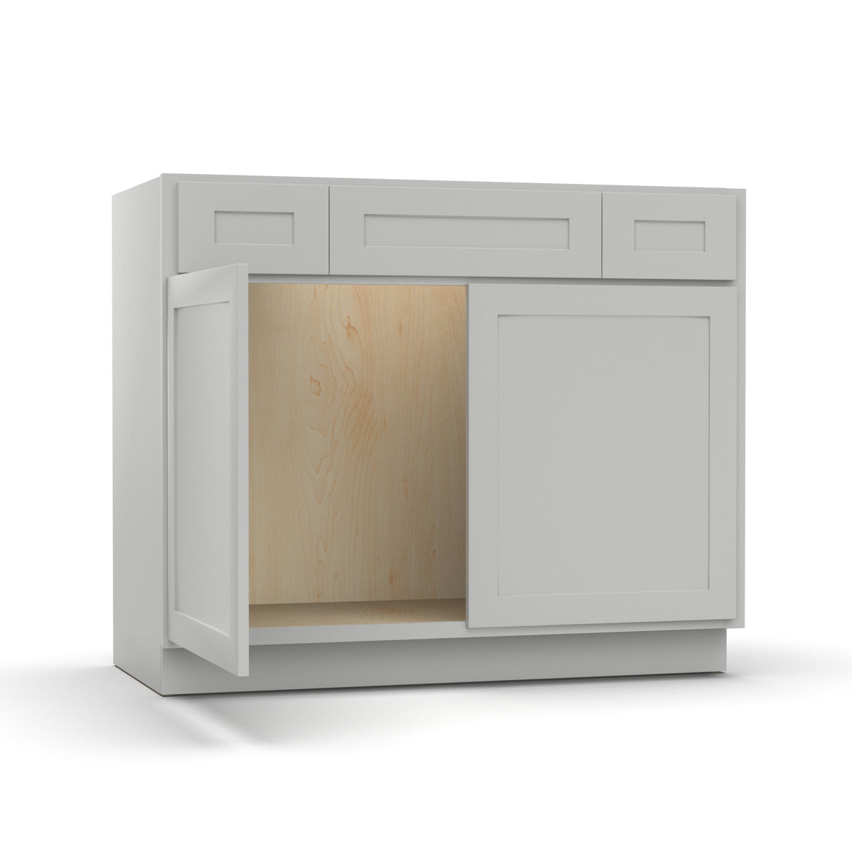 Liberty Shaker Ashen - 42 Inch Vanity Consoles Cabinet - 42" Width x 34.5" Height x 21" Depth