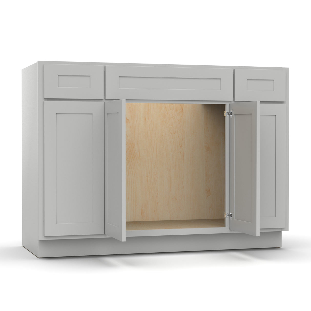 Liberty Shaker Ashen - 48 Inch Vanity Consoles Cabinet - 48" Width x 34.5" Height x 21" Depth