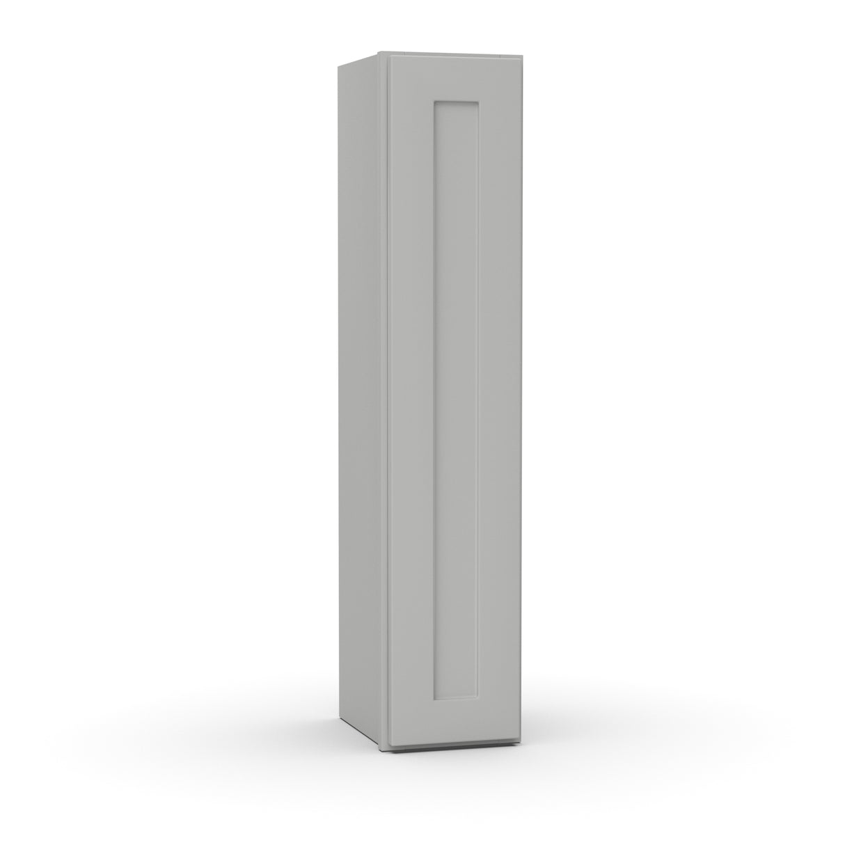 Liberty Shaker Ashen - 9 Inch Height Single Door Wall Cabinet - 09" Width x 42" Height x 12" Depth