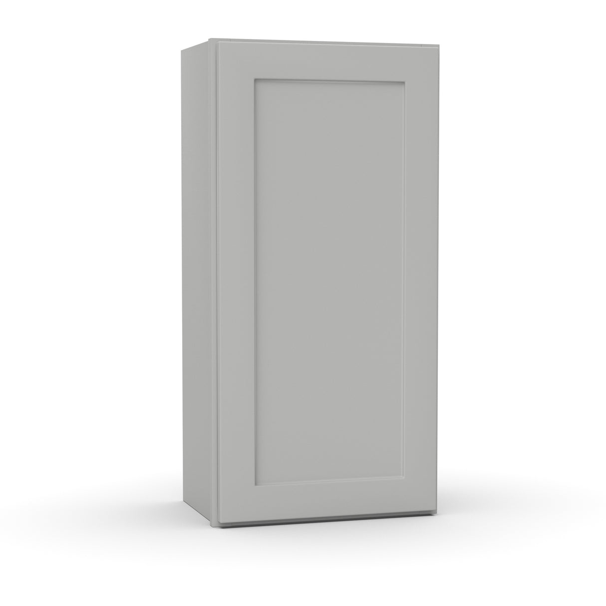 Liberty Shaker Ashen - 18 Inch Height Single Door Wall Cabinet - 18" Width x 36" Height x 12" Depth