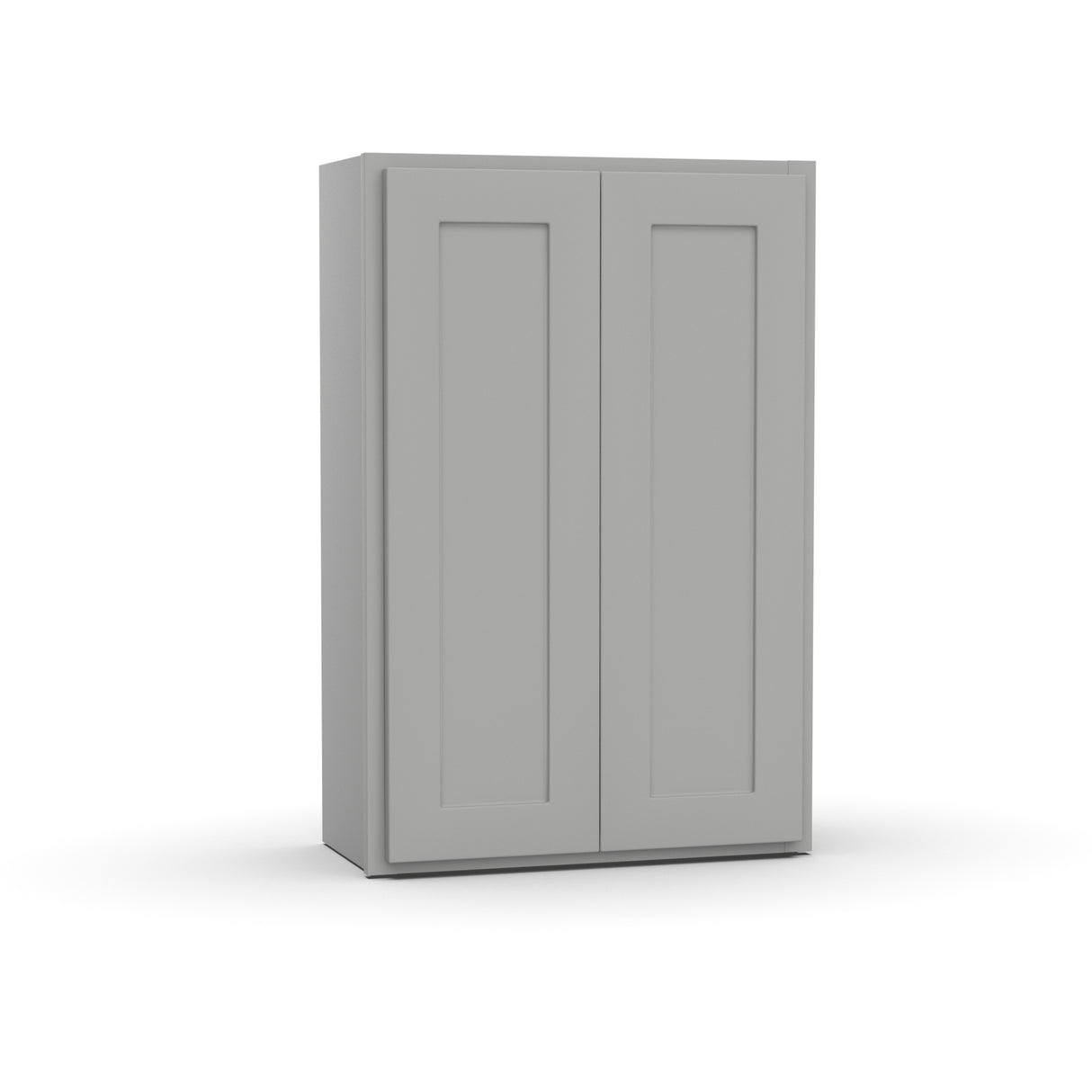 Liberty Shaker Ashen - 24 Inch Height Double Door Wall Cabinet - 24" Width x 36" Height x 12" Depth