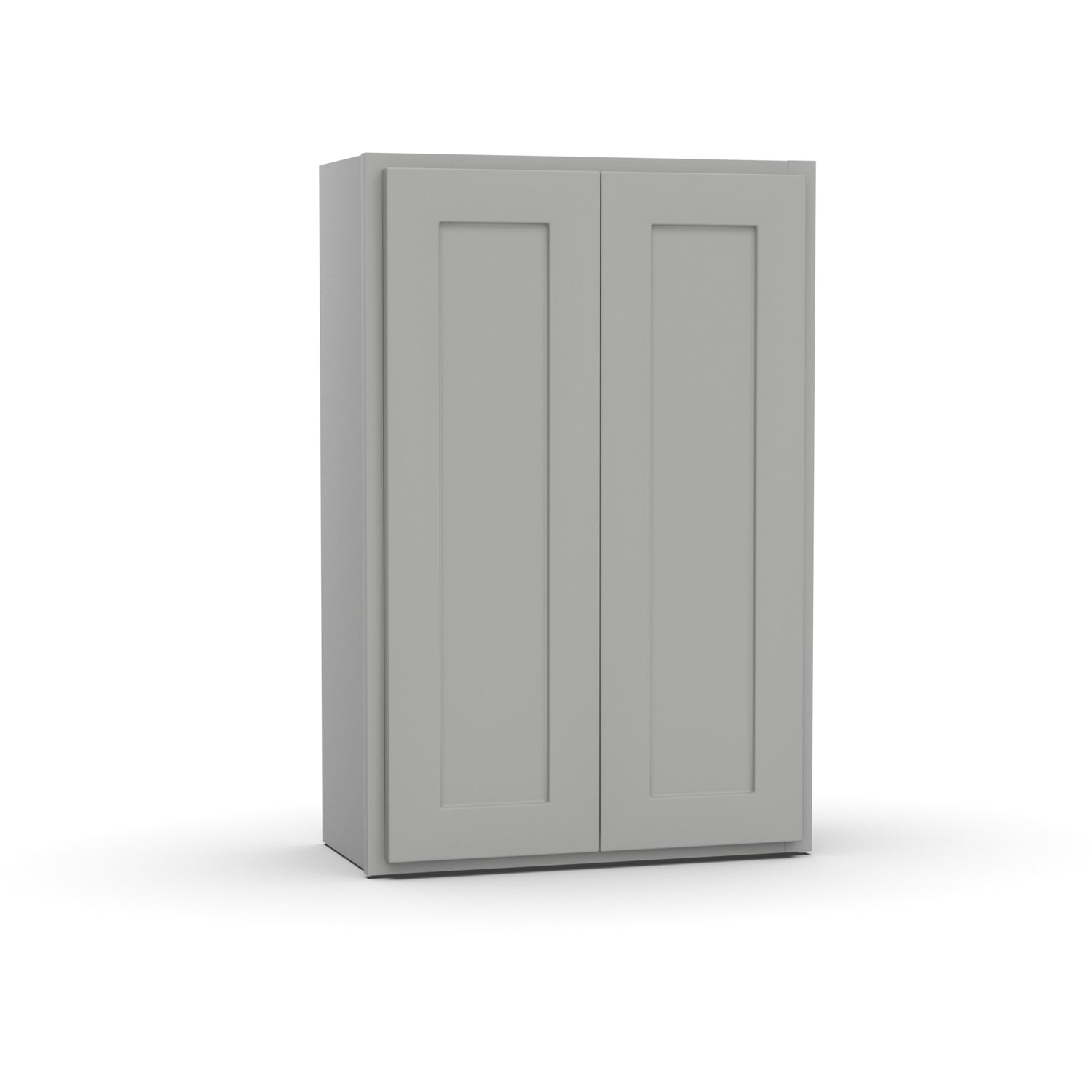 Liberty Shaker Ashen - 24 Inch Height Double Door Wall Cabinet - 24" Width x 36" Height x 12" Depth