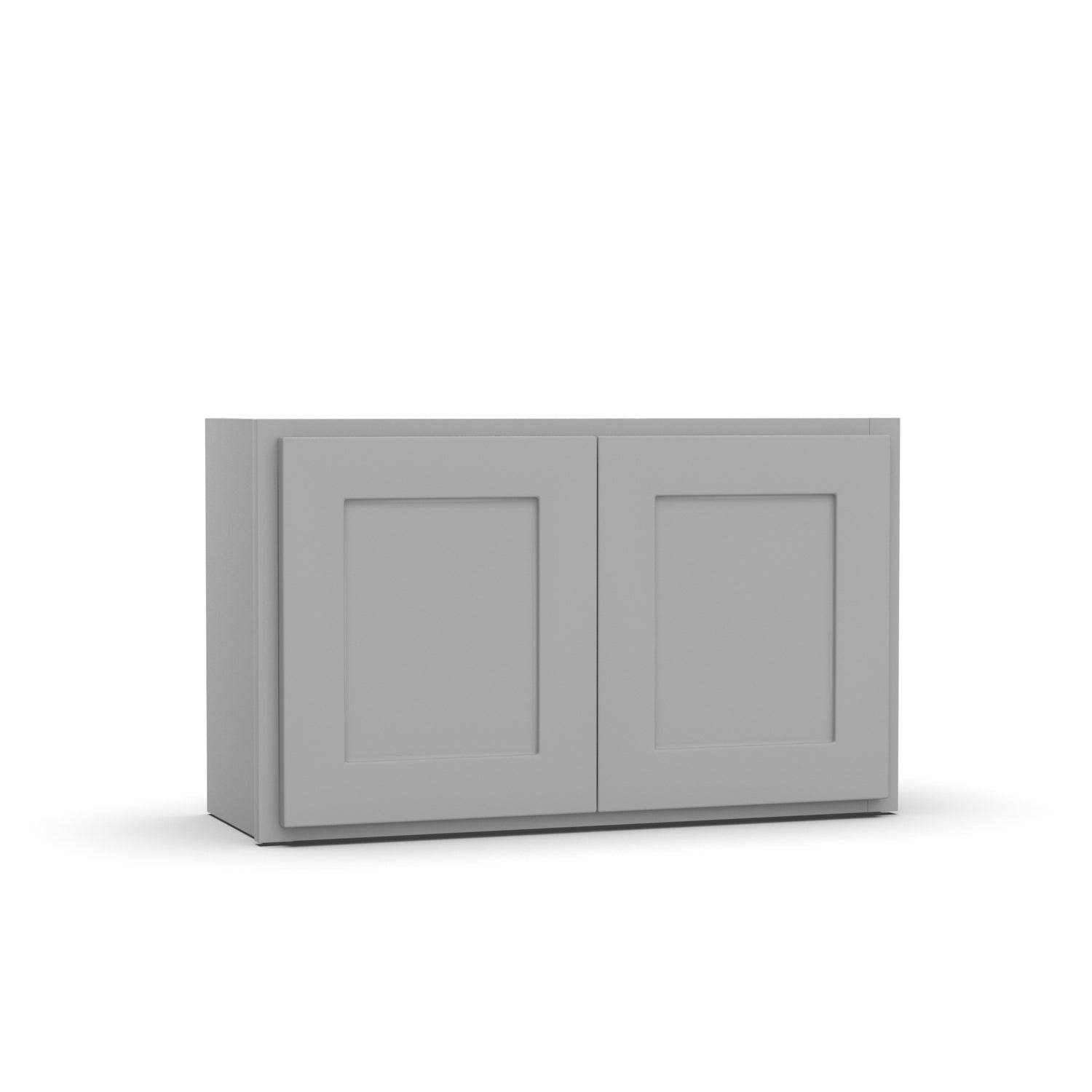 Liberty Shaker Ashen - 30 Inch Height Double Door Wall Cabinet - 30" Width x 18" Height x 12" Depth