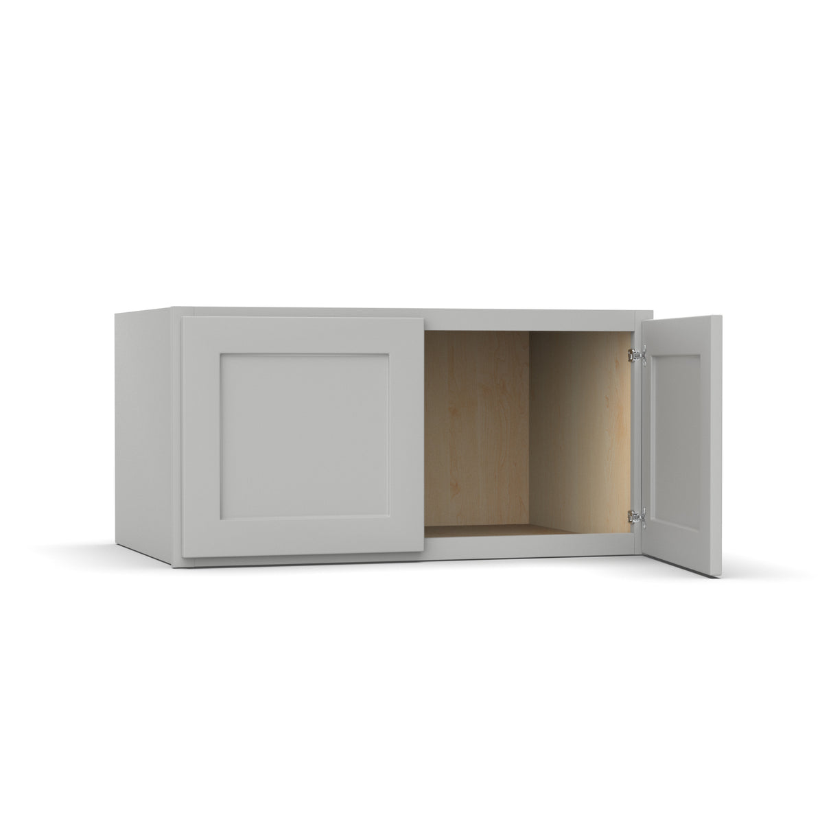 Liberty Shaker Ashen - 36 Inch Deep Double Door Wall Cabinet - 36" Width x 18" Height x 24" Depth