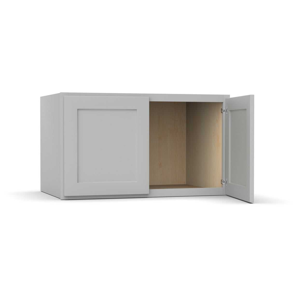 Liberty Shaker Ashen - 36 Inch Deep Double Door Wall Cabinet - 36" Width x 21" Height x 24" Depth