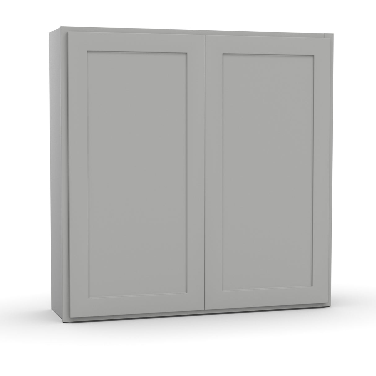 Liberty Shaker Ashen - 42 Inch Height Double Door Wall Cabinet - 42" Width x 42" Height x 12" Depth