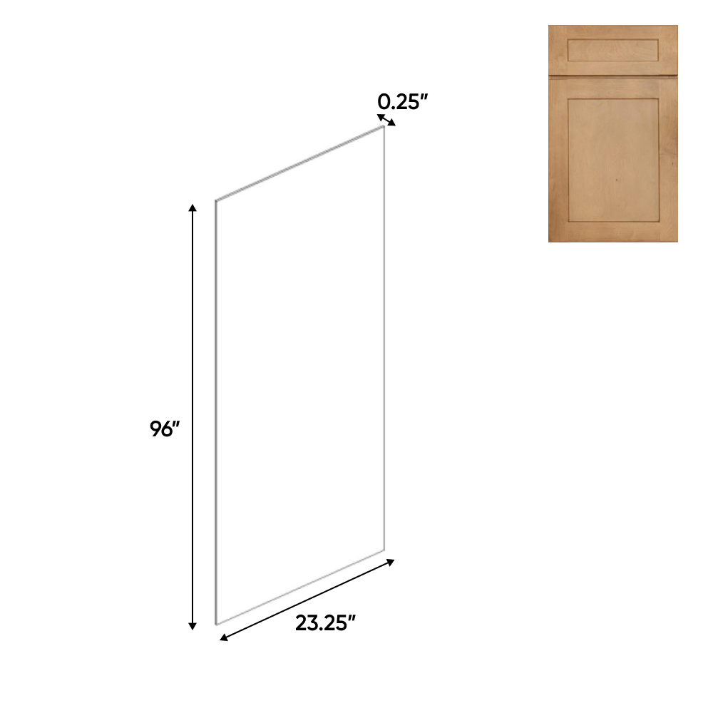 Liberty Shaker Karamel - 23.25 Inch Side Finished Skins Accessories - 23.25" Width x 96" Height x .25" Depth